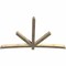Ekena Millwork Alberta Rough Sawn Timber Gable Bracket, Douglas Fir, 96"W x 60"H x 4"D x 4"F, 15/12 Pitch GBW096X60X0404ALB00RDF - alternate 2